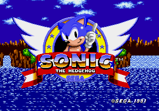 Sonic 1 - The Ring Ride 2 Title Screen